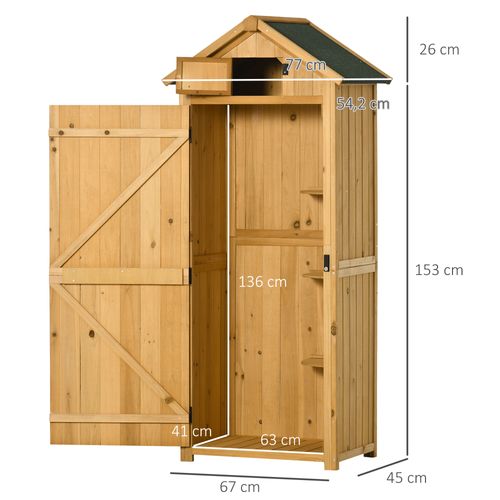 Armoire De Jardin 3 étagères 2 Portes