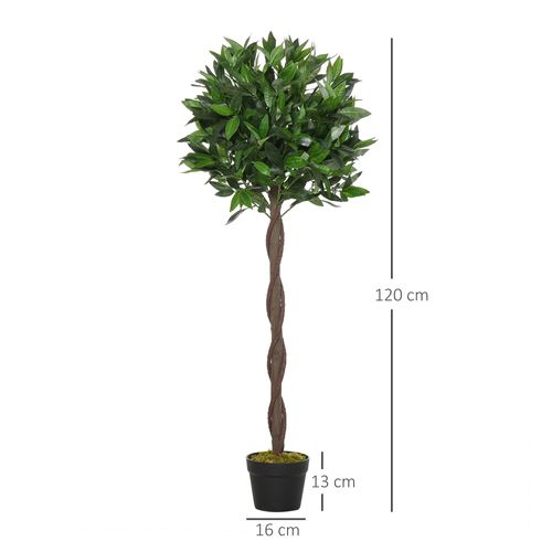 Lot De 2 Lauriers Artificiels Topiaires