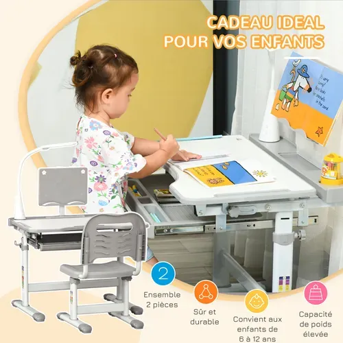 Bureau Enfant Chaise Réglables Kidzdesk