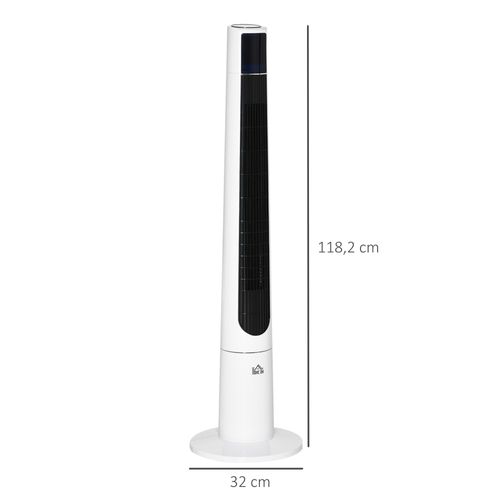 Ventilateur Colonne Tour Oscillant 50 W Avec Blanc Noir — free download