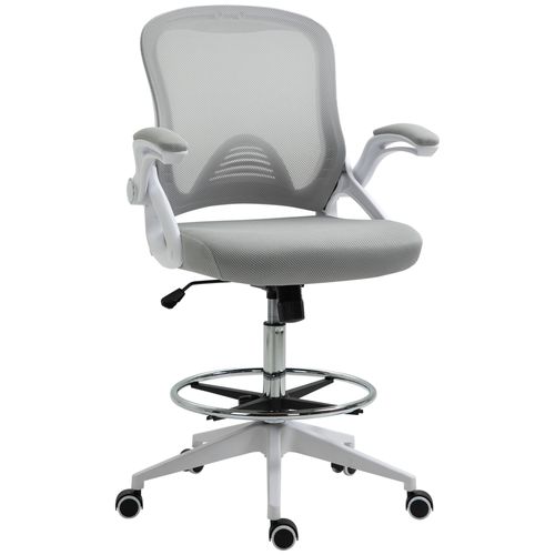 Fauteuil De Bureau Assise Haute Réglable Tissu Maille