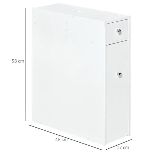 Support Papier Toilette - Porte-papier Toilette Mdf Blanc
