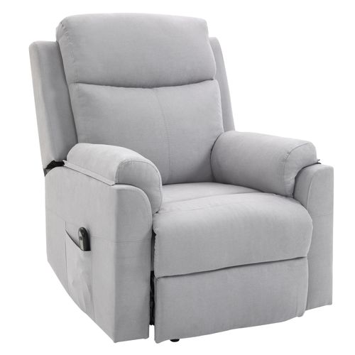 Fauteuil Releveur De Relaxation Réglable Tissu Aspect Lin