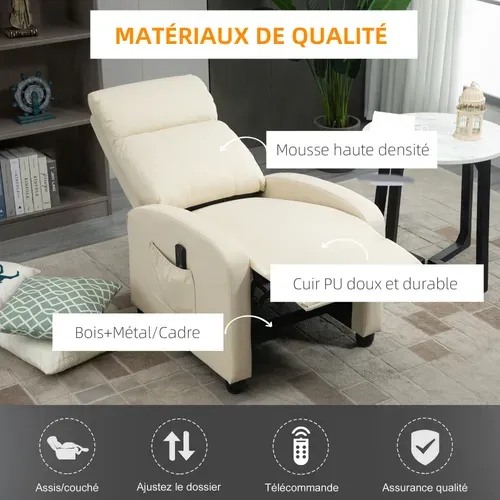 Fauteuil De Relaxation Inclinable Réglable Repose-pied