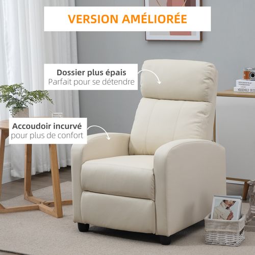 Fauteuil De Relaxation Inclinable Réglable Repose-pied