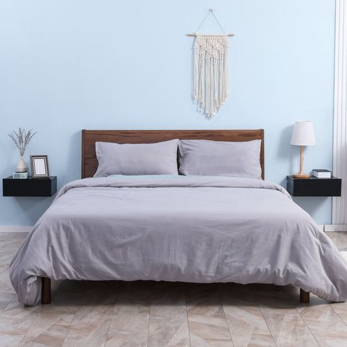 Lot De 2 Chevets Muraux - Tiroir Coulissant, Plateau - Aspect Bois