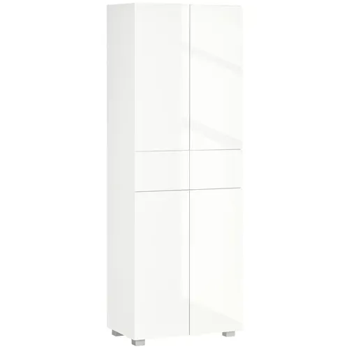 Buffet Haut De Cuisine Blanc Laqué Style Contemporain
