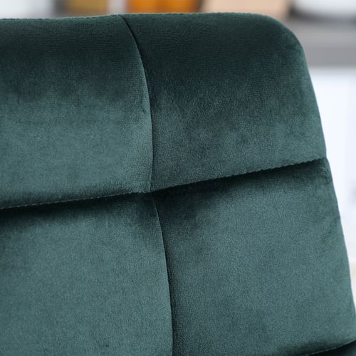 Lot De 2 Tabourets De Bar Design Chesterfield Capitonné Velours