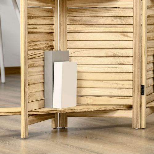 Séparateur De Pièces 4 Panneaux 3 étagères