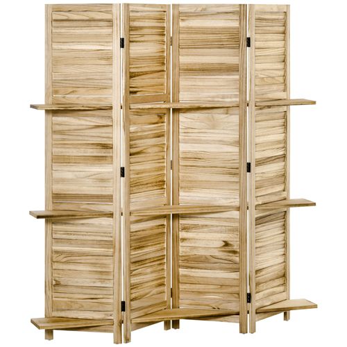 Séparateur De Pièces 4 Panneaux 3 étagères