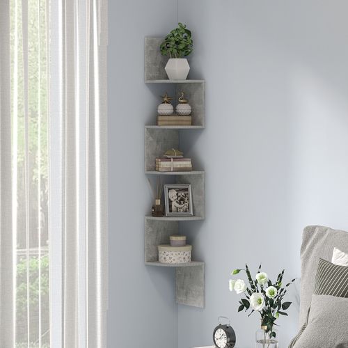 Etagère D'angle Design Zig Zag 5 Niveaux