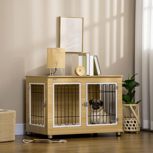 Cage Pour Chien Sur Pied Style Contemporain Avec Coussin