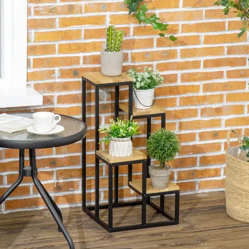 Porte-plantes Style Industriel 4 étagères