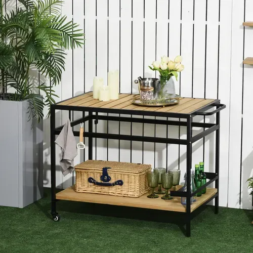 Desserte De Jardin En Bois Et Métal