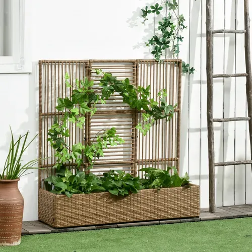 Jardinière Avec Treillis Haut
