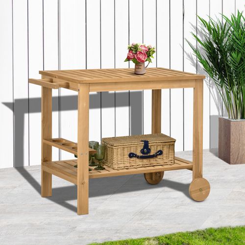 Desserte De Jardin 2 Niveaux Bois Sapin Pré-huilé