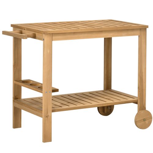 Desserte De Jardin 2 Niveaux Bois Sapin Pré-huilé