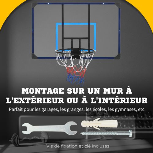 Panier De Basket-ball Mural Avec Visserie Acier PC