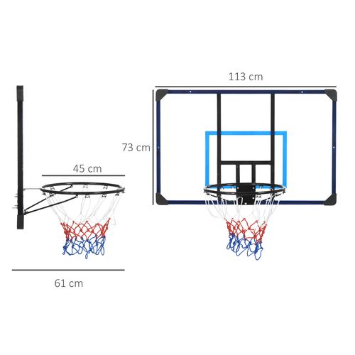 Panier De Basket-ball Mural Avec Visserie Acier PC