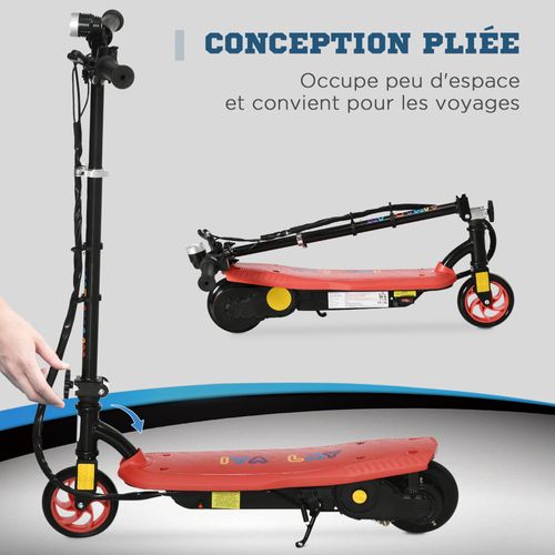 Trottinette Électrique Enfant Pliable Réglable 120 W