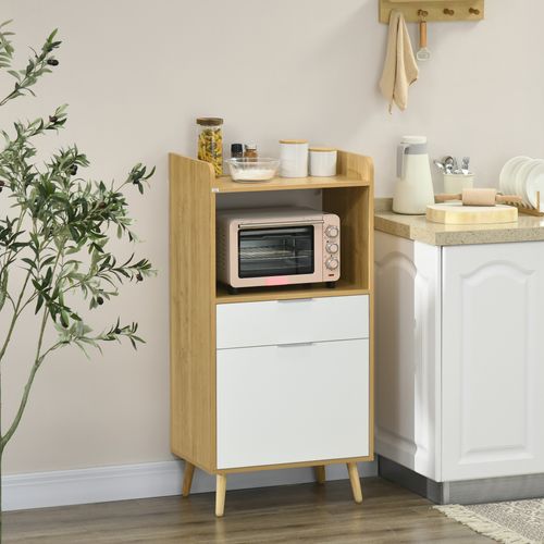 Meuble Desserte De Cuisine Micro-onde Style Scandinave