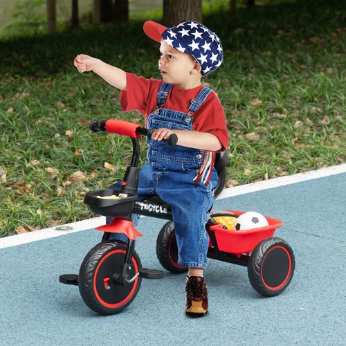 COSTWAY Tricycle Evolutif 5-en-1 Avec Putter Pour Enfants 2-4 Ans