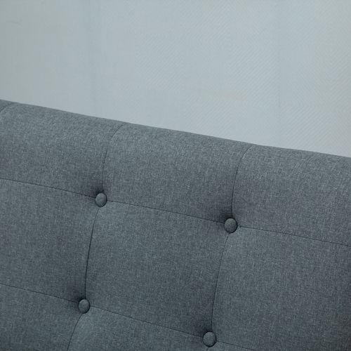 Canapé 2 Places Style Scandinave Bois Tissu