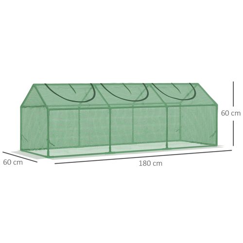Mini Serre De Jardin 3 Fenêtres Acier Thermolaqué Pe
