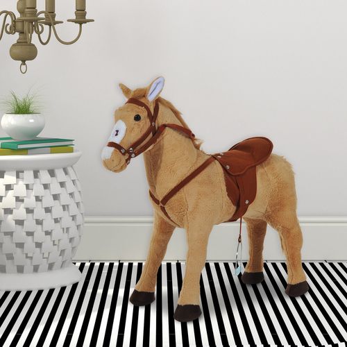 Cheval Debout En Peluche Effets Sonores