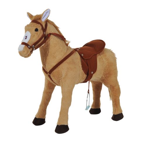 Cheval Debout En Peluche Effets Sonores