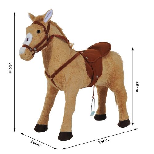 Cheval Debout En Peluche Effets Sonores