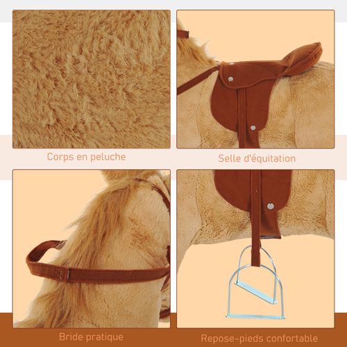 Cheval Debout En Peluche Effets Sonores