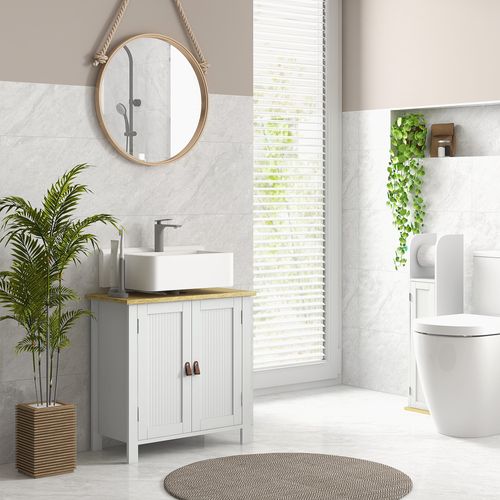 Meuble Sous-vasque Sur Pied 2 Portes étagère Réglable
