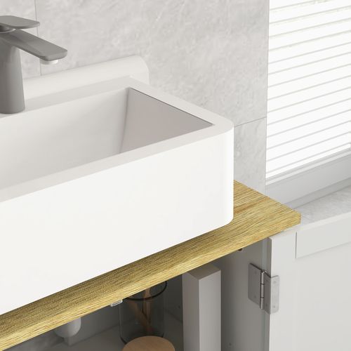 Meuble Sous-vasque Sur Pied 2 Portes étagère Réglable