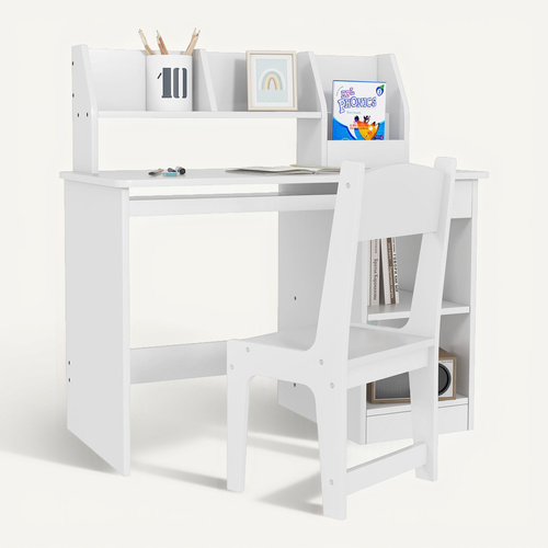 Bureau Enfant Multi-rangement - Ensemble Bureau, Chaise, étagère