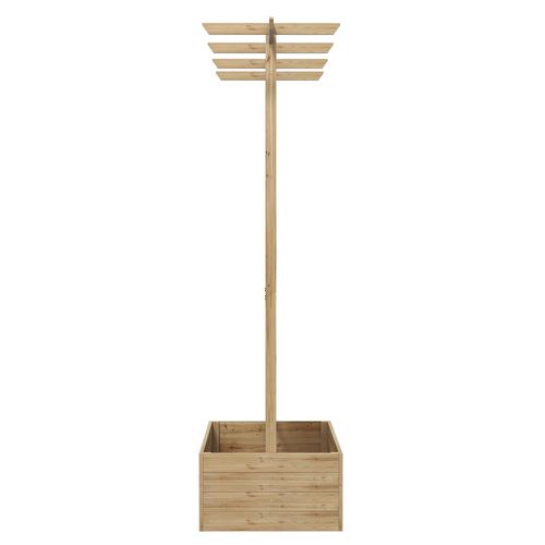 Jardinière Avec Treillis Pergola Bois Sapin Pré-huilé