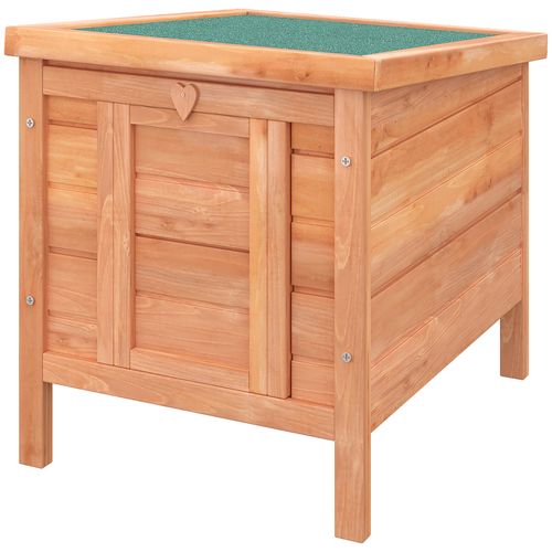Clapier De Sol Niche Enclos Pour Lapin Bois Sapin Pré-huilé
