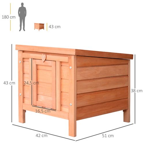 Clapier De Sol Niche Enclos Pour Lapin Bois Sapin Pré-huilé