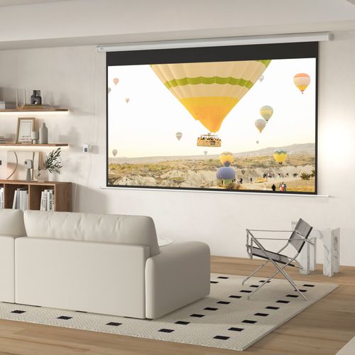 Ecran De Projection Motorisé 16:9 120 Pouces 4k HD Avec Télécommande