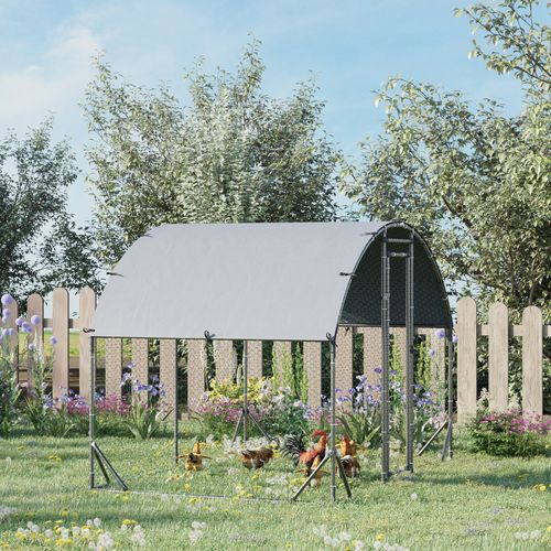 Enclos Poulailler Chenil Couvert 5,32 M² - Acier Galvanisé