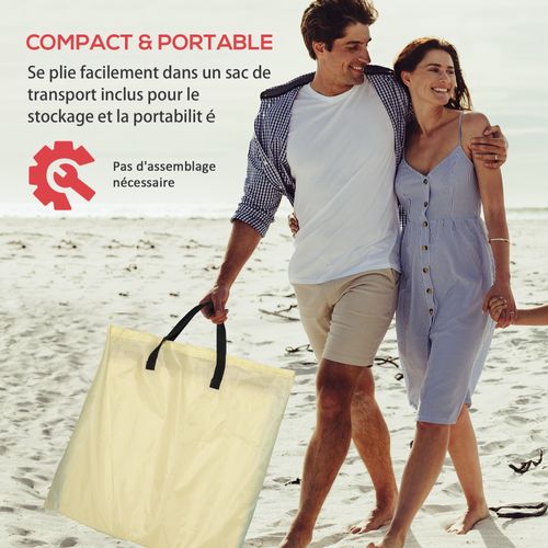 Lot De 2 Tapis De Plage Rembourrés Sac