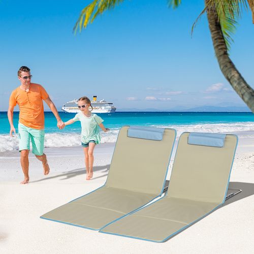 Lot De 2 Tapis De Plage Rembourrés Sac