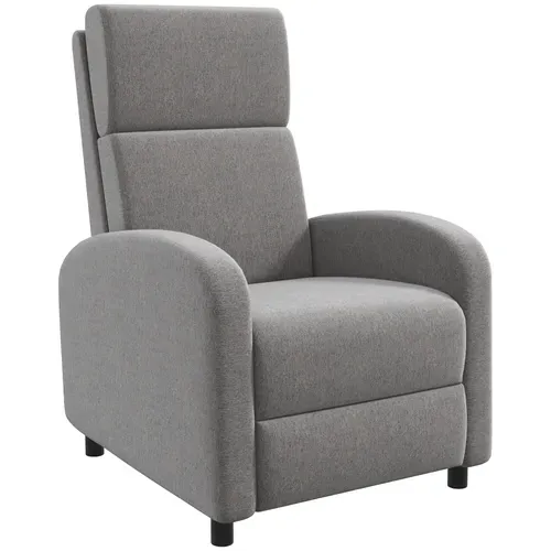 Fauteuil De Relaxation Inclinable Réglable Repose-pied Tissu