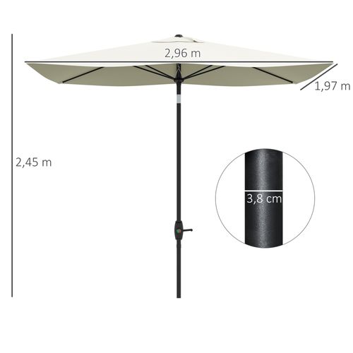 Parasol Inclinable De Jardin