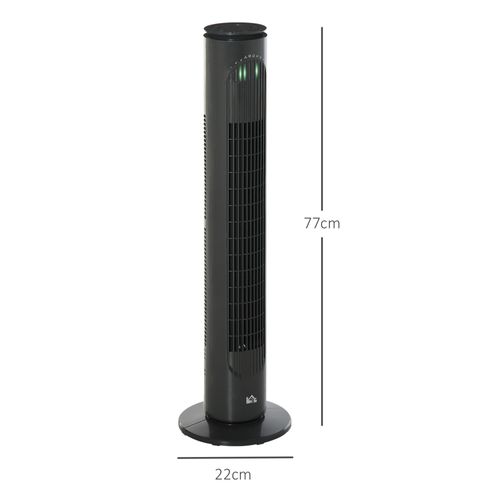 Ventilateur Colonne Tour Oscillant 45 W Avec Télécommande