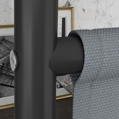 Panneau Brise-vue Paravent Extérieur Sur Roulettes Gris