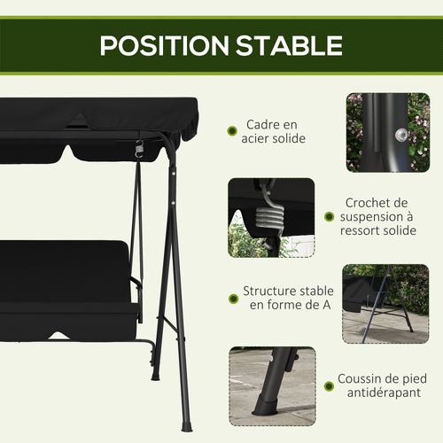 Balancelle De Jardin 3 Places