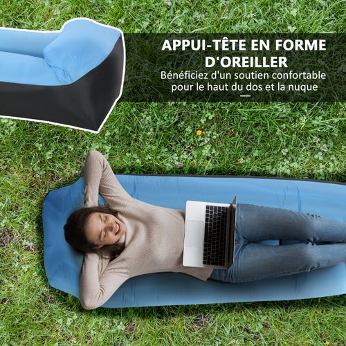 Canapé Gonflable Extérieur Hiseng - Fauteuil/hamac Portable Pour Jardin, Plage, Piscine, Voyage