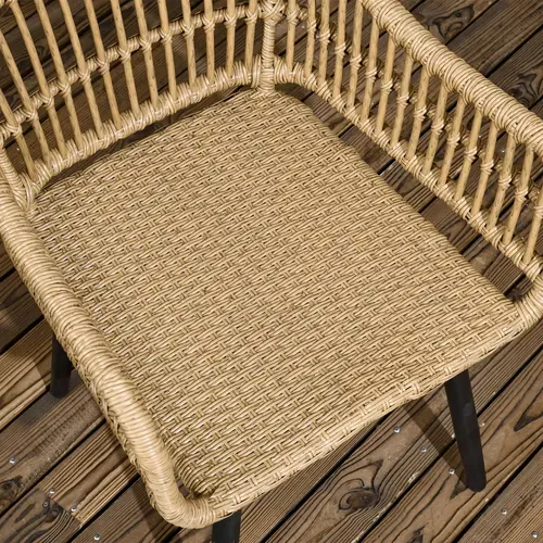 Salon De Jardin 6 Places 7 Pièces Style Bohème Avec Coussins