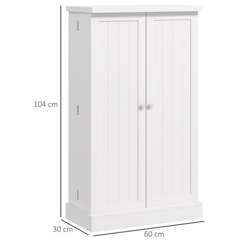 Armoire De Cuisine 2 Portes Total 14 étagères Mdf